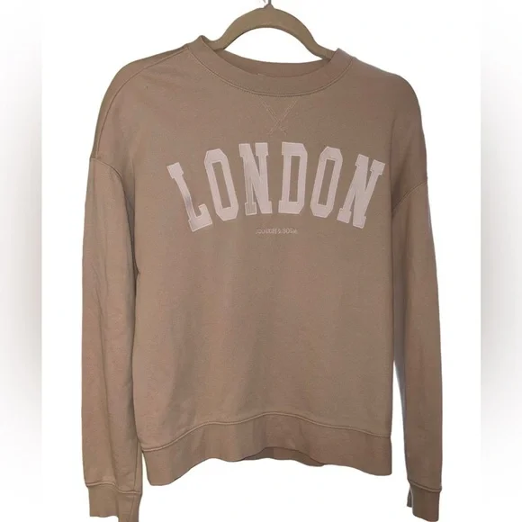 Scotch & Soda London Beige Graphic Sweatshirt in Size Small - Picture 3 of 6